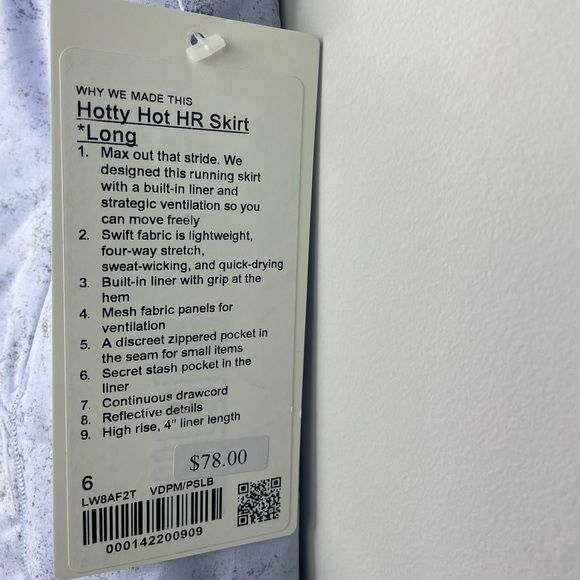 Lululemon Hotty Hot HR Skirt long
Gravel Dust Pastel Blue Multi Pastel
Blue - Picture 3 of 8